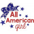 All American Girl Embroidery Design