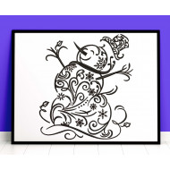 Filligree Snowman