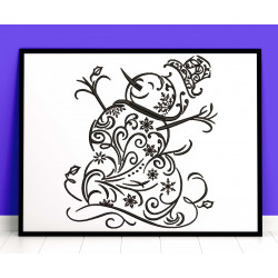 Filligree Snowman