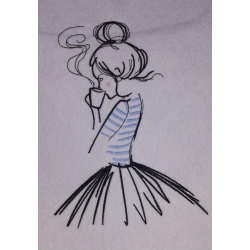 Girl Drinking Tea