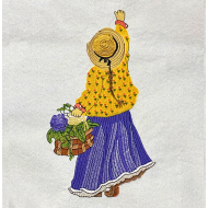 Girl Picking Flowers
