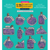 Horoscope Charm Bottles