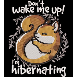 I'm Hibernating Squirrel Quote
