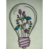 Flowers in Light Bulb