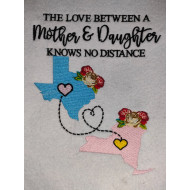 Mother and Daughter Love - Custom Digitizing