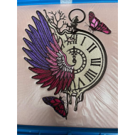Floral Stopwatch With Butterflies
