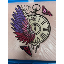 Floral Stopwatch With Butterflies