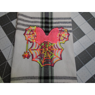 Mouse Head Spider Web Patch