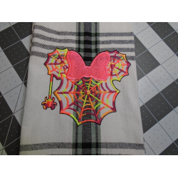Mouse Head Spider Web Patch