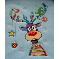 Colourful Christmas Reindeer