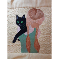 Cat With Girl