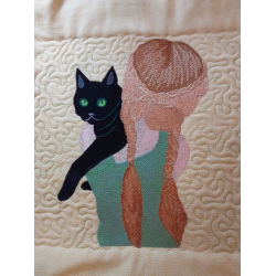 Cat With Girl