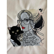 Cats Just Want To Have Fun Girl Quote