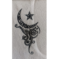 Artistic Moon Line Art 