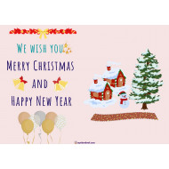 Christmas Landscape Printable Cards