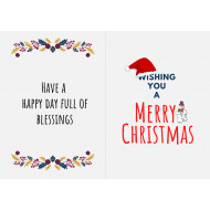 Merry Christmas Foldable & Happy New Year Printable Cards