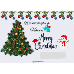 Merry Christmas Printable Cards in 3 Shades