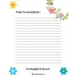 I'm Grateful Printable