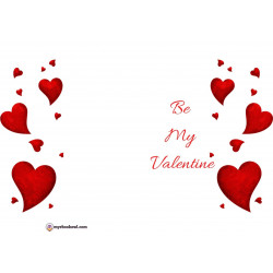 Be My Valentine Foldable Printable Cards