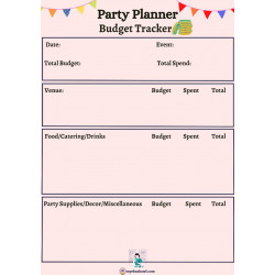 Party Planner Printable Set