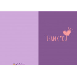 Thank You Foldable Printable Cards
