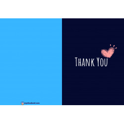 Thank You Foldable Printable Cards
