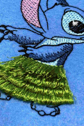 Fringe embroidery digitizing