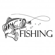 Fishing Embroidery Design