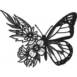 Floral Butterfly Design