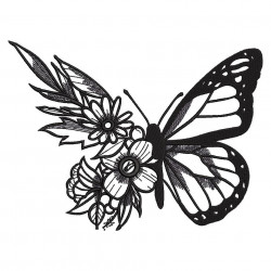 Floral Butterfly Design