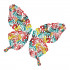 Human Hand Print Butterfly Shape