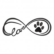 Infinity Love Paw