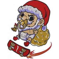 Baby Santa Skating