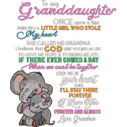 To My Granddaughter Once Upon A Time
