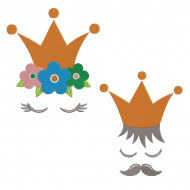 King And Queen Crown Design