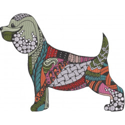 Colorful Spaniel Dog