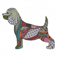 Colorful Spaniel Dog