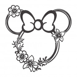 Floral Mouse Head
