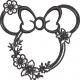 Floral Mouse Head Floral Mouse Head