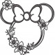 Floral Mouse Head Floral Mouse Head