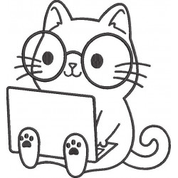 Cat With Laptop