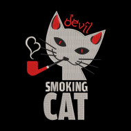 Devil Smoking Cat