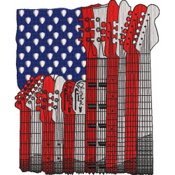 USA Flag Guitar