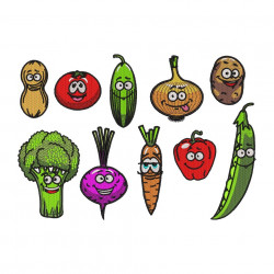Cartoon Vegetables Characters