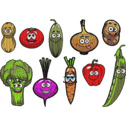 Cartoon Vegetables Characters