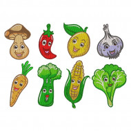Happy Vegetables Cartoon
