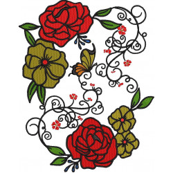 Rose And Butterfly