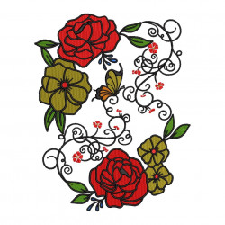 Rose And Butterfly