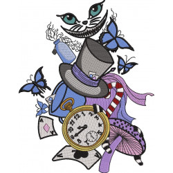 Clock Embroidery Design