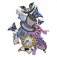 Clock Embroidery Design